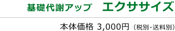 基礎代謝アップ エクササイズ 本体価格3,000円（税別・送料別）