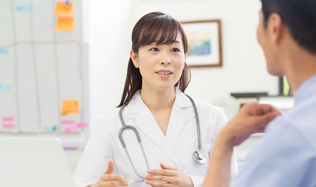 総合健診後は⼿厚くサポート